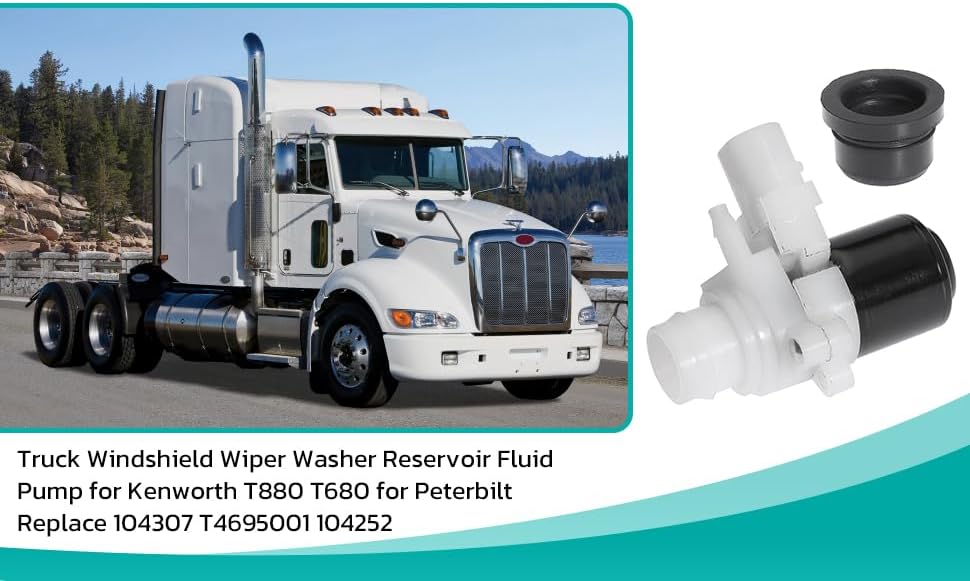 Windshield Wiper Washer Reservoir Fluid Pump for Kenworth