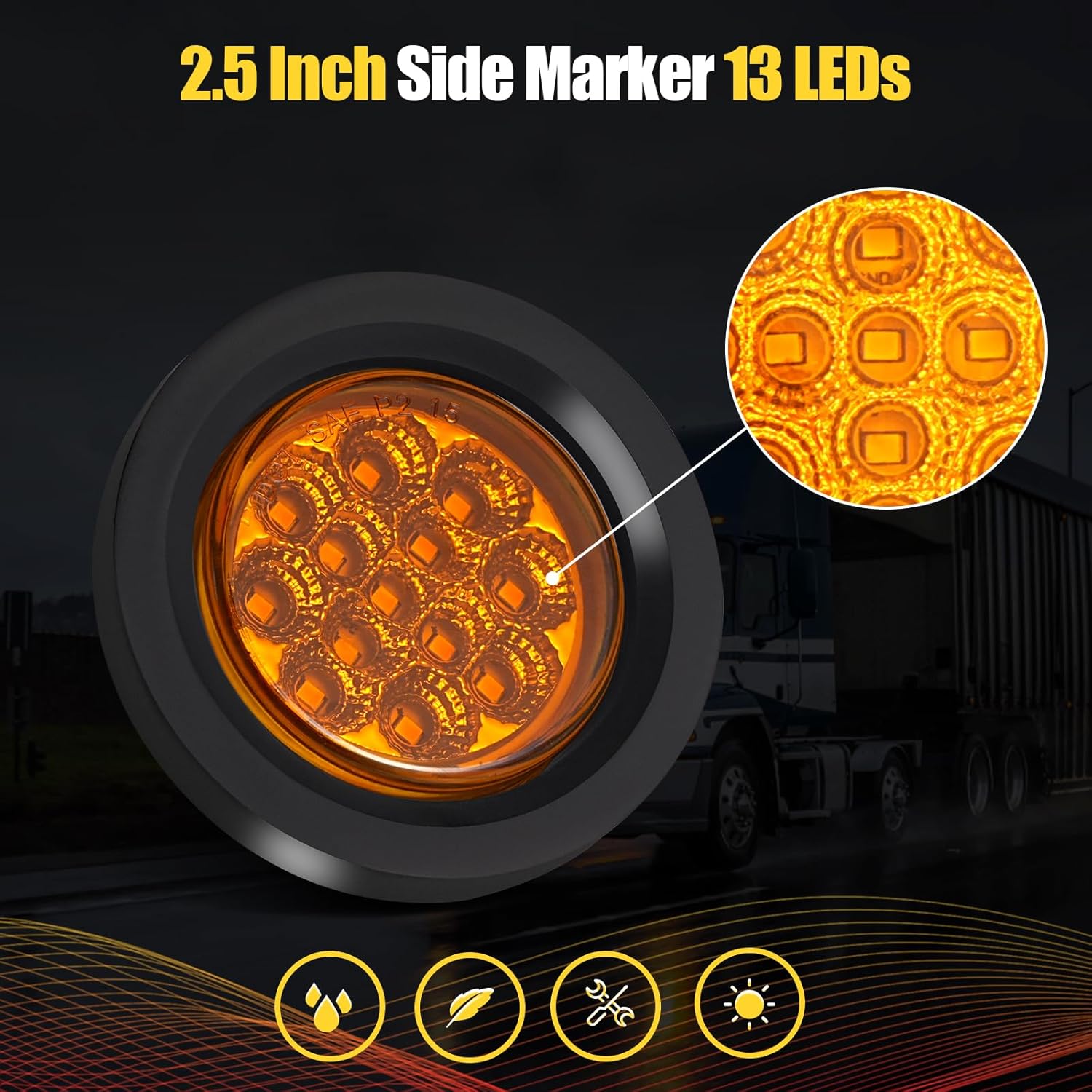 2.5'' Inch LED Marker Lights