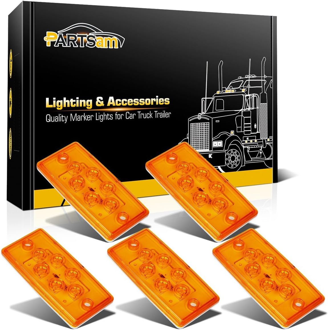 Amber Cab Marker Lights (5pack)