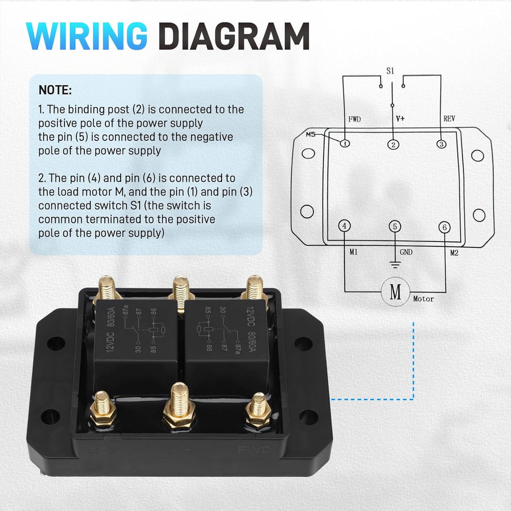 Forward and Reverse Relay Module 12V