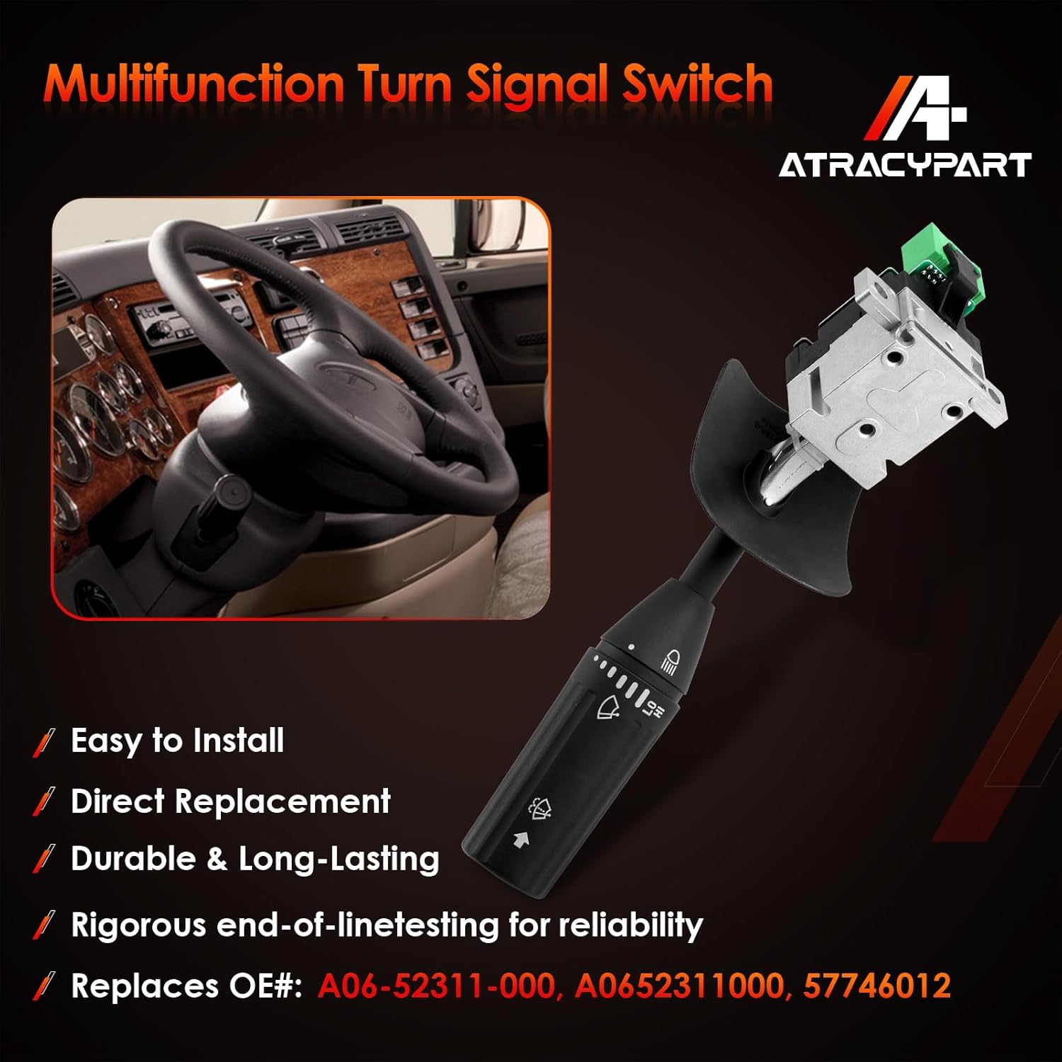 Turn Signal Switch Windshield Freightliner Cascadia