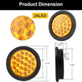 4'' Round Amber Strobe Light/ (1 pcs)