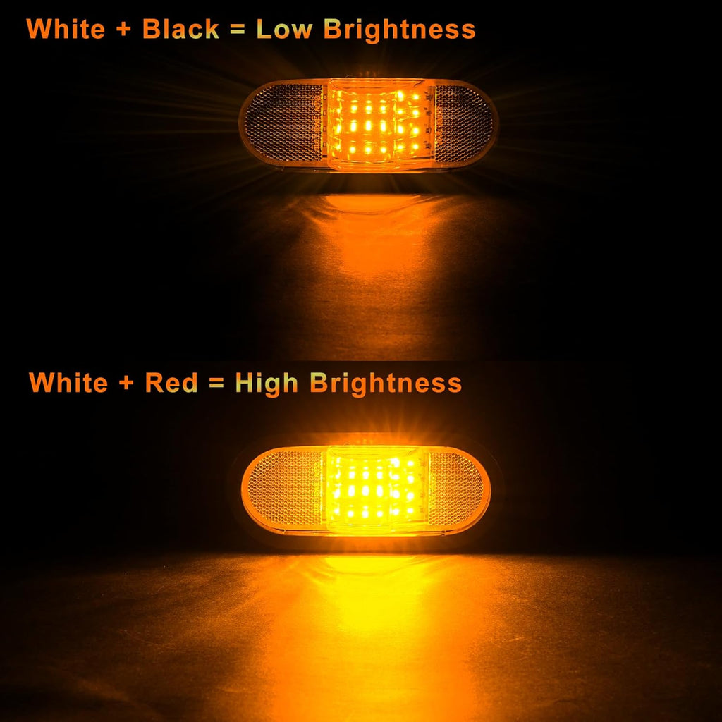Amber 6.5 inch trailer turn signal light