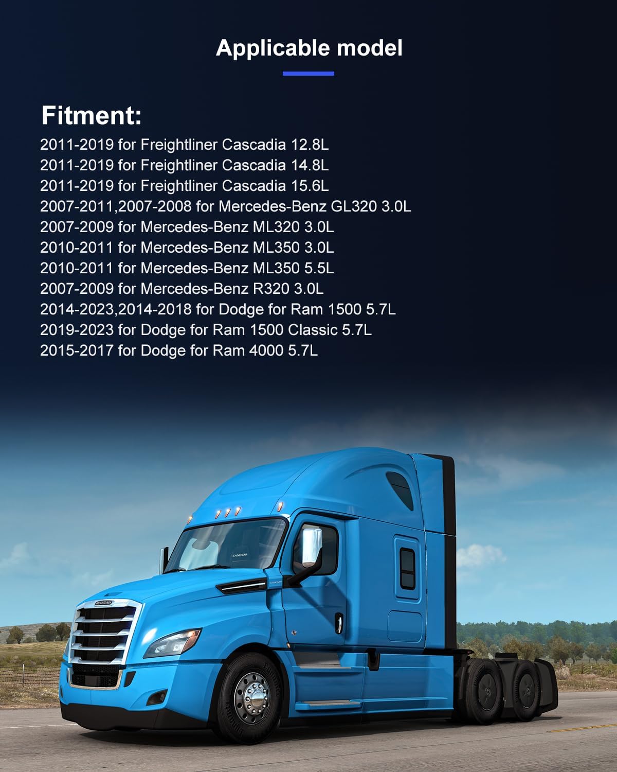 AC Compressor 2011-2019 Fit for Freightliner Cascadia