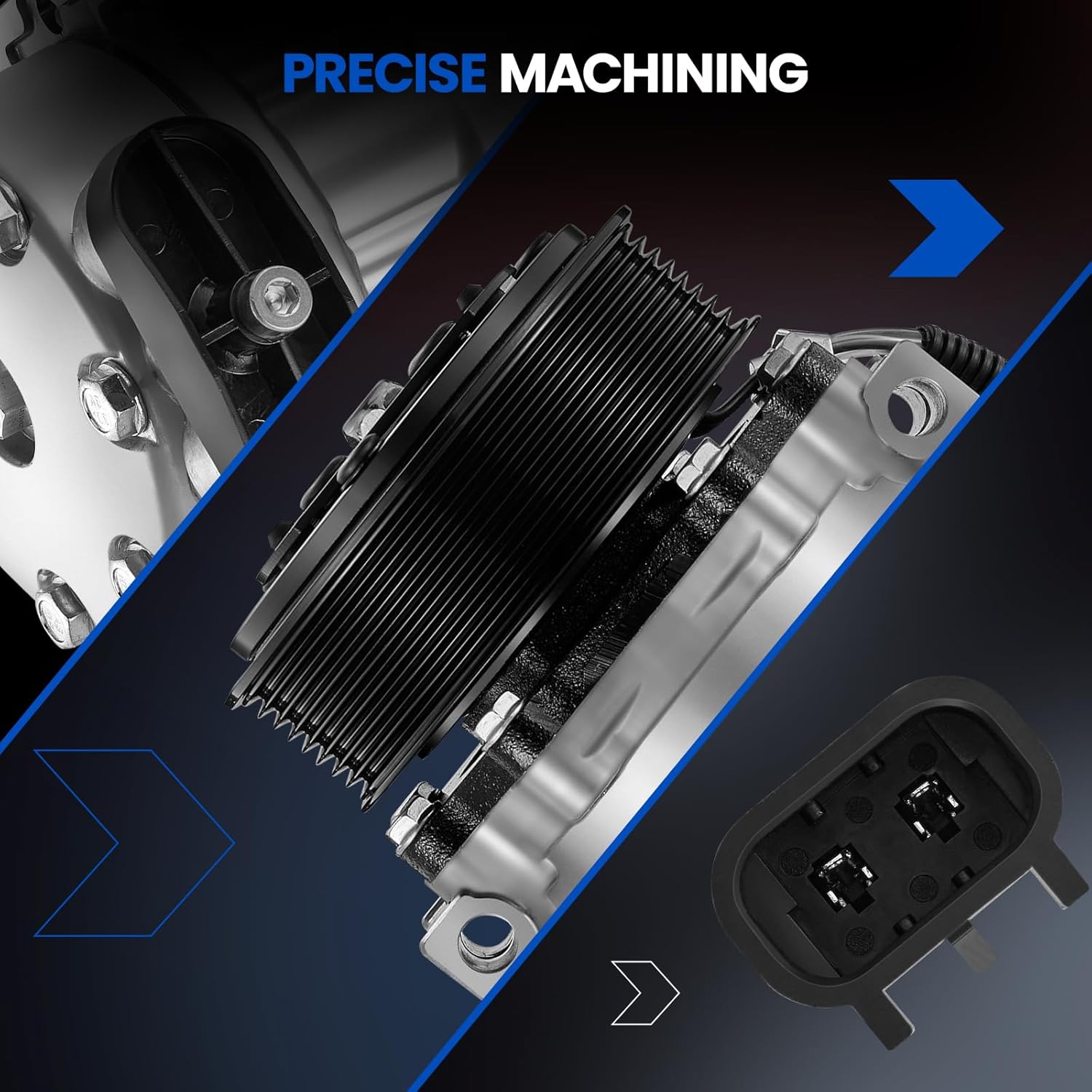 A/C Compressor with Clutch Compatible with Kenworth