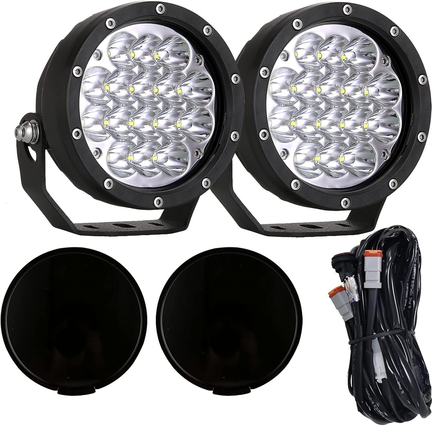 5 Inch Round Led Lights 160Wats (2pack)