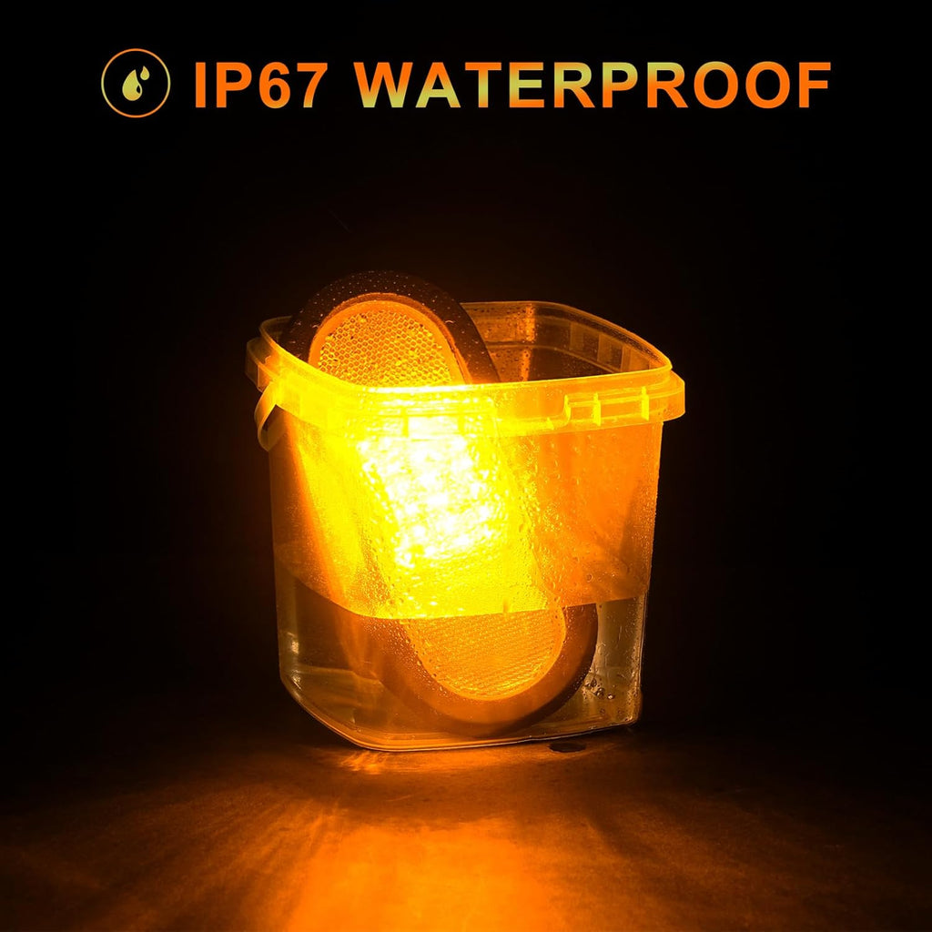 Amber 6.5 inch trailer turn signal light