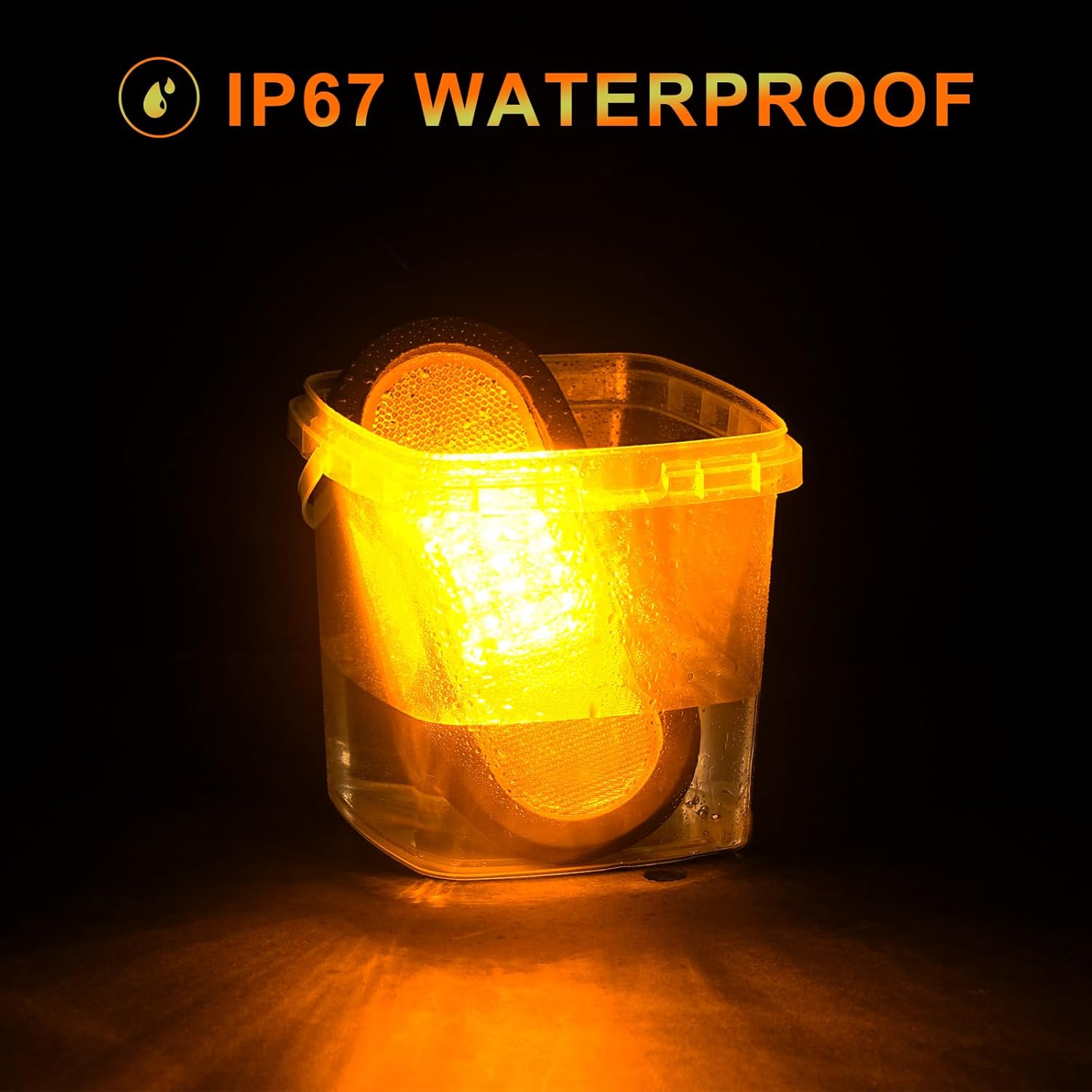 Amber 6.5 inch trailer turn signal light