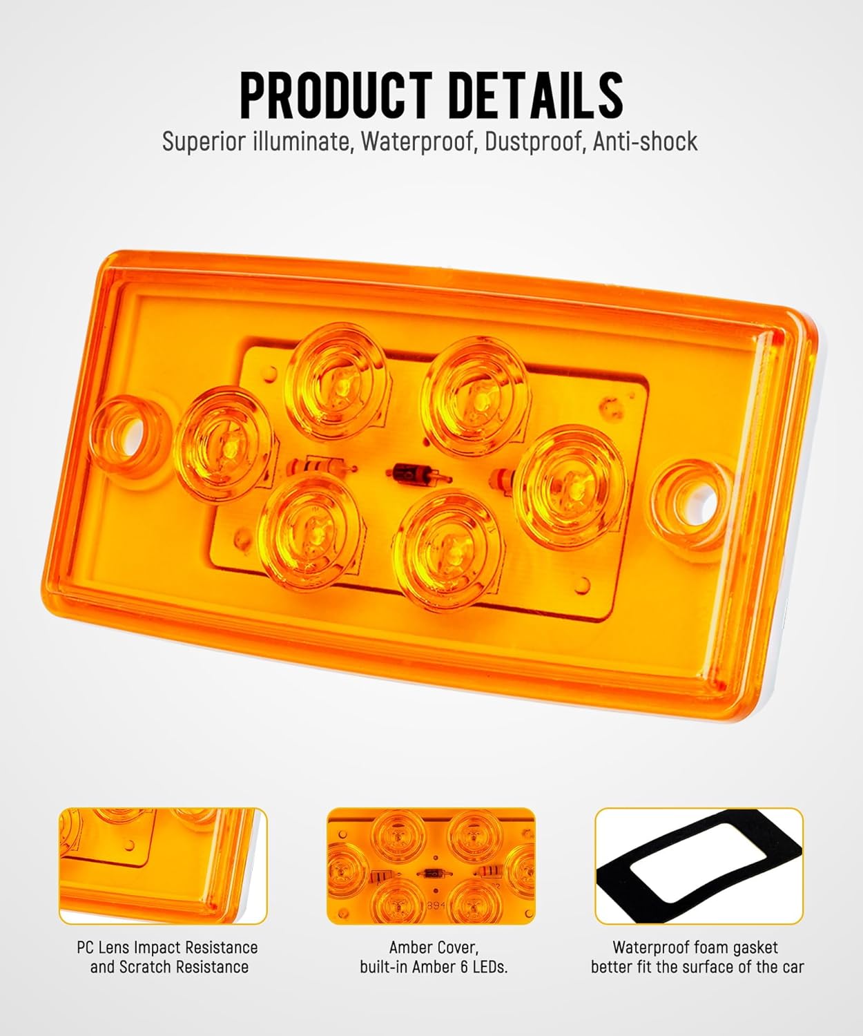 Amber Cab Marker Lights (5pack)