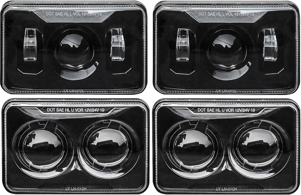 4x6 Inch LED Headlights 60W (4 pack)