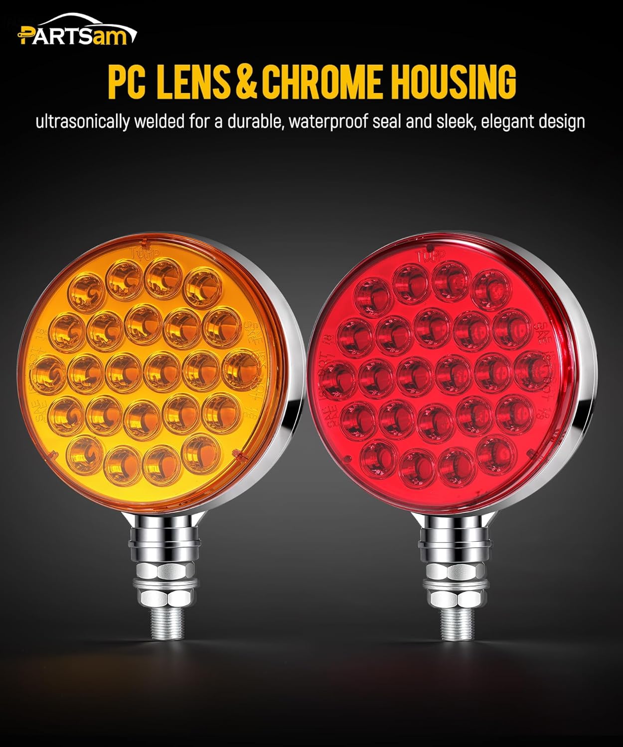 Pedestal round strobe light